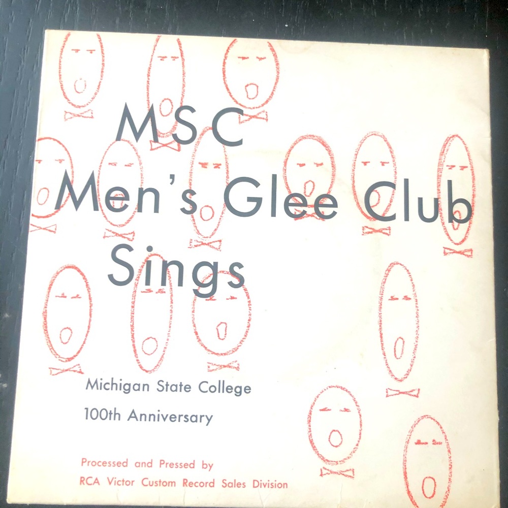 Michigan State Glee Club 45 album vintage
